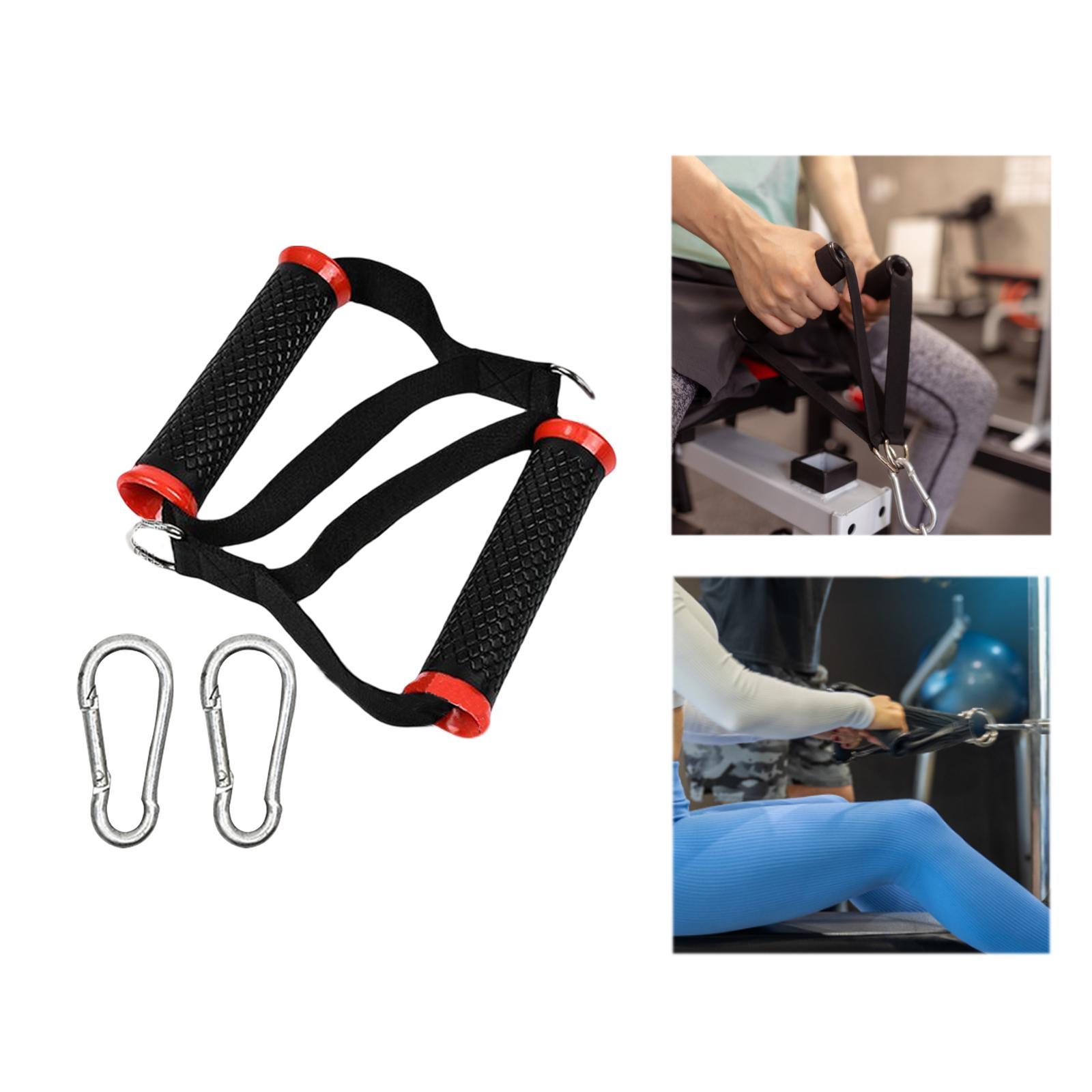 Gym Attachment Handle Cable Pull Down V Shape Bar Red