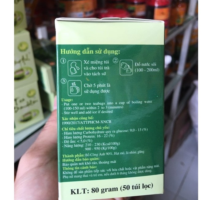 Trà TARAXA P&K BỒ CÔNG ANH - NHÀU - MÈ Giải độc, Ngừa viêm khớp, đau nhức, hạ cholesterol