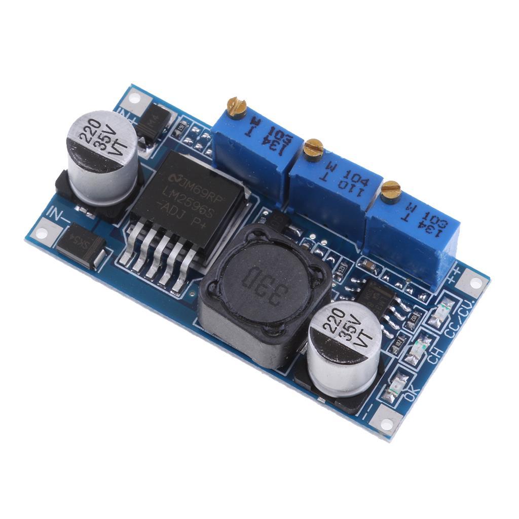 2Pieces Premium DC-DC Step Down Power Supply Adjustable Charging CC-CV Module Regulator with LED