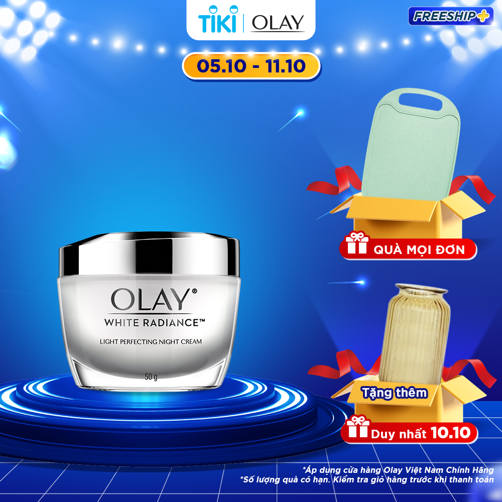 Kem Dưỡng Trắng Da Ban Đêm OLAY White Radiance Light Perfecting Night Cream 50g