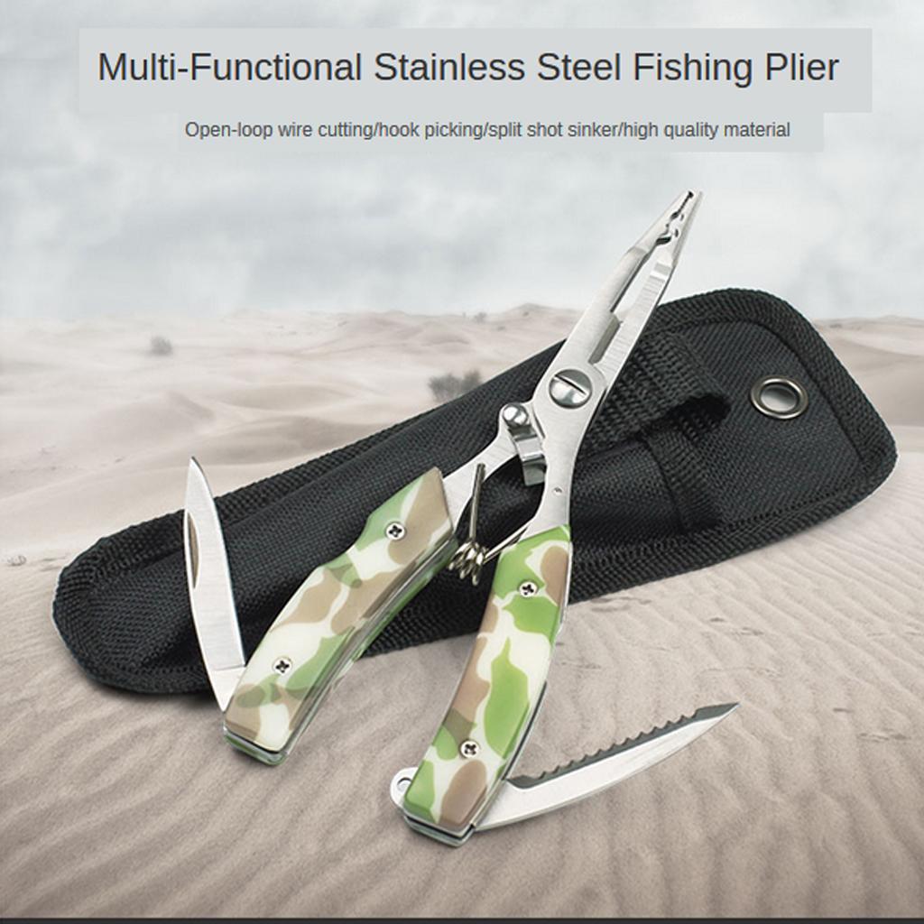 Multi-Function Fishing Pliers Hook Split  Pliers  Wire Tool