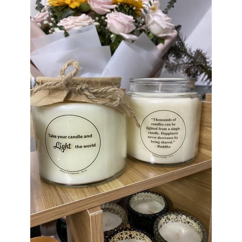 Nến thơm tinh dầu cao cấp Aldi Mỹ Sáp đậu nành Soy wax scented candle made in Vietnam Nến