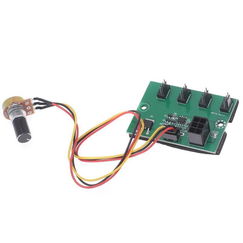 Bộ Điều Khiển Tốc Độ Quạt 4 Kênh PWM DC12V Công Suất Cao 6Pin Dành Cho Máy Tính