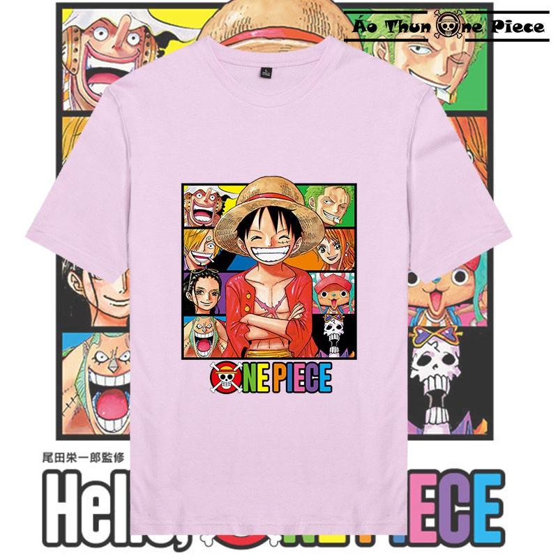 ️️Áo Thun In Hình Monkey D. Luffy Cực Kỳ &quot;Cute&quot; 4 Màu - Áo Thun One Piece