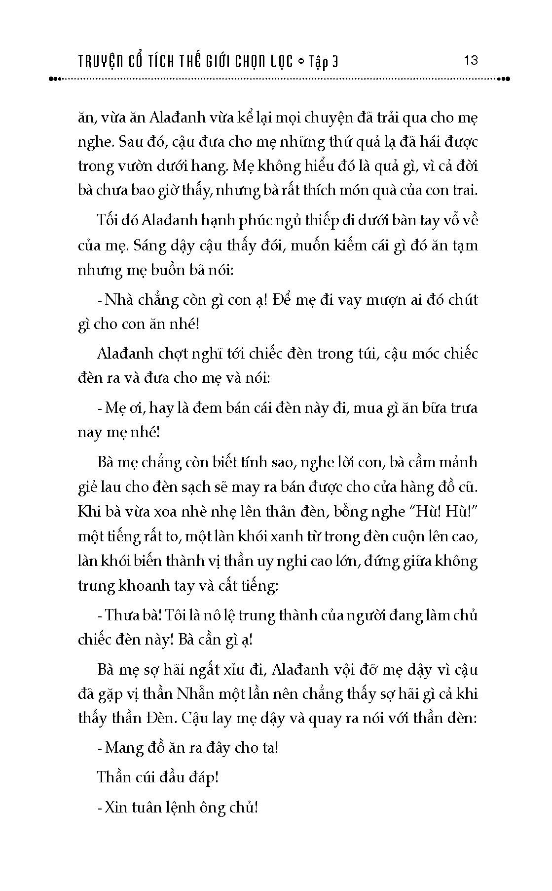 Truyện Cổ Tích Thế Giới Chọn Lọc - Quyển 3: Alađanh Và Cây Đèn Thần