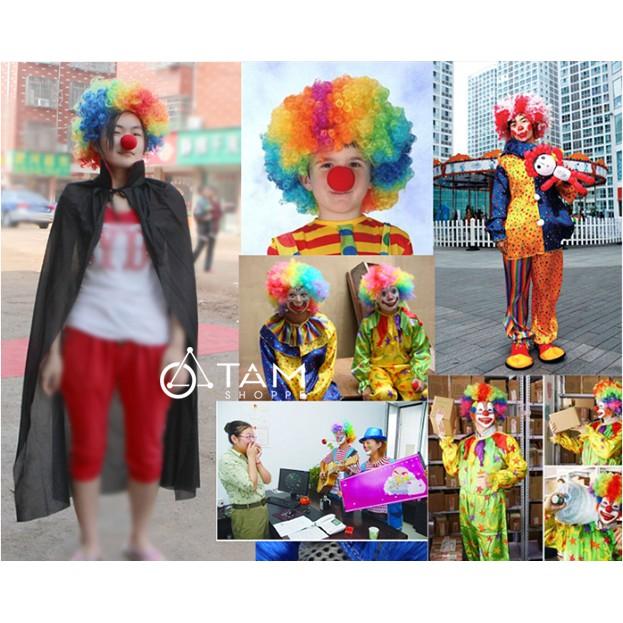 Tóc chú hề giả nhiều màu
