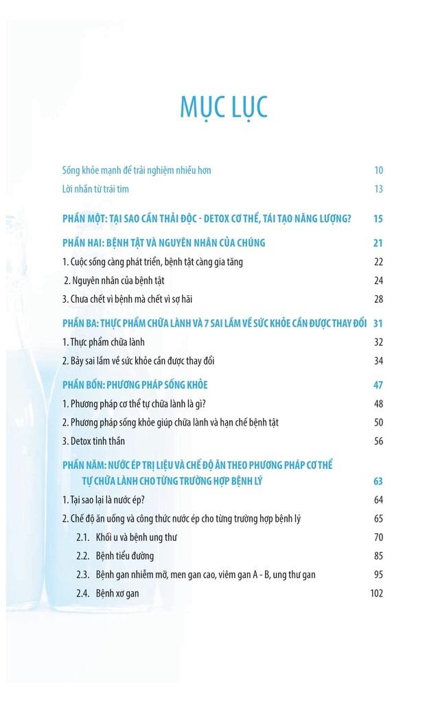 Nước Ép Trị Liệu Và Chế Độ Ăn Theo Phương Pháp Cơ Thể Tự Chữa Lành