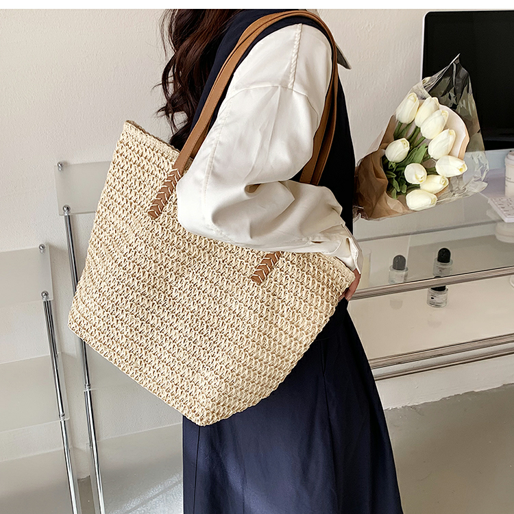 Túi cói đeo vai túi tote cói phong cách vintage
