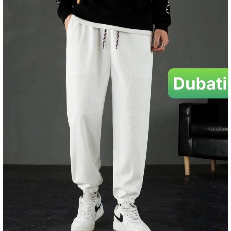 Quần Ống Rộng Chất Tổ Ong, Quần Jogger Nam Thể Thao Unisex Dày Dặn