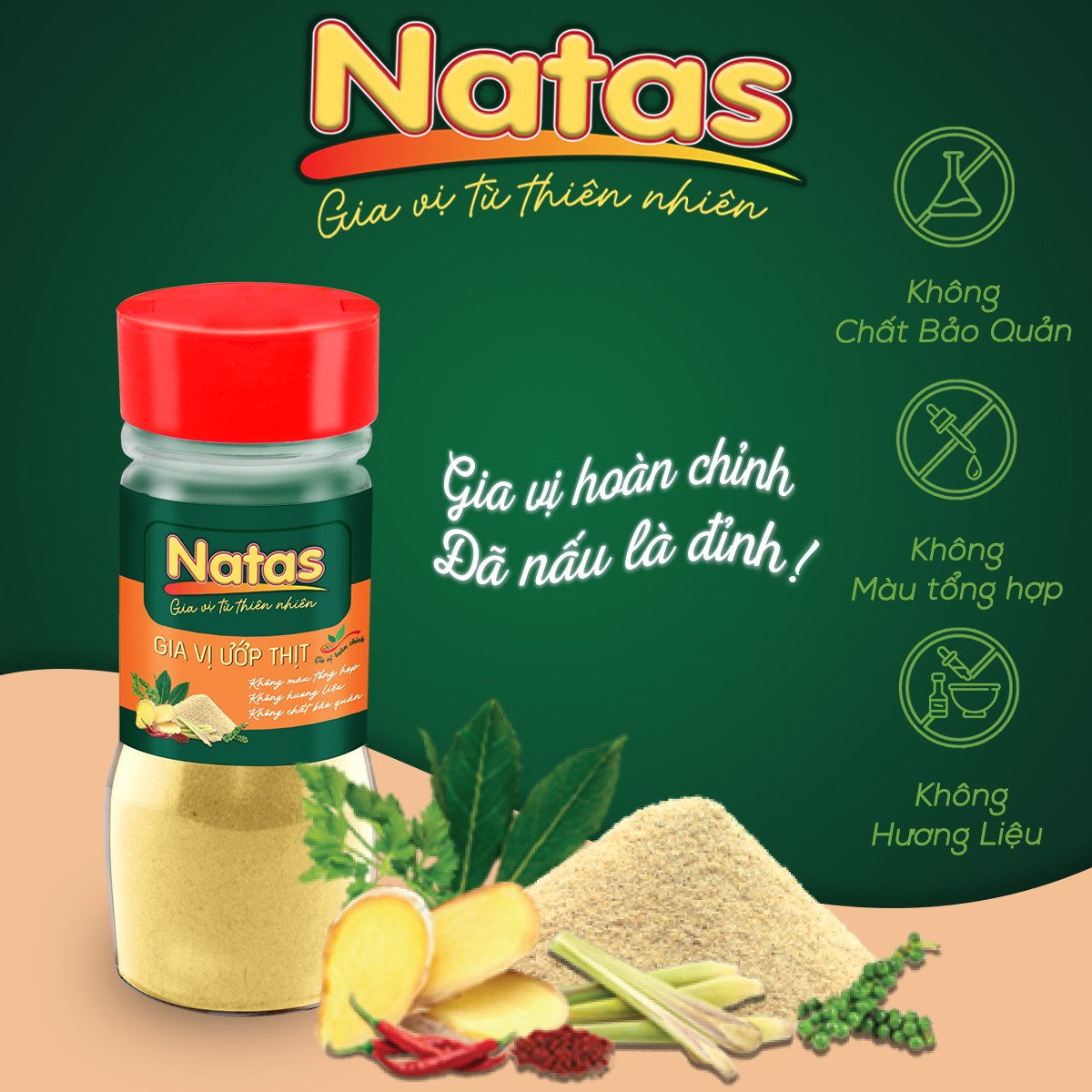 Natas_Gia Vị Ướp Thịt_ Gia vị hoàn chỉnh, đã nấu là Đỉnh