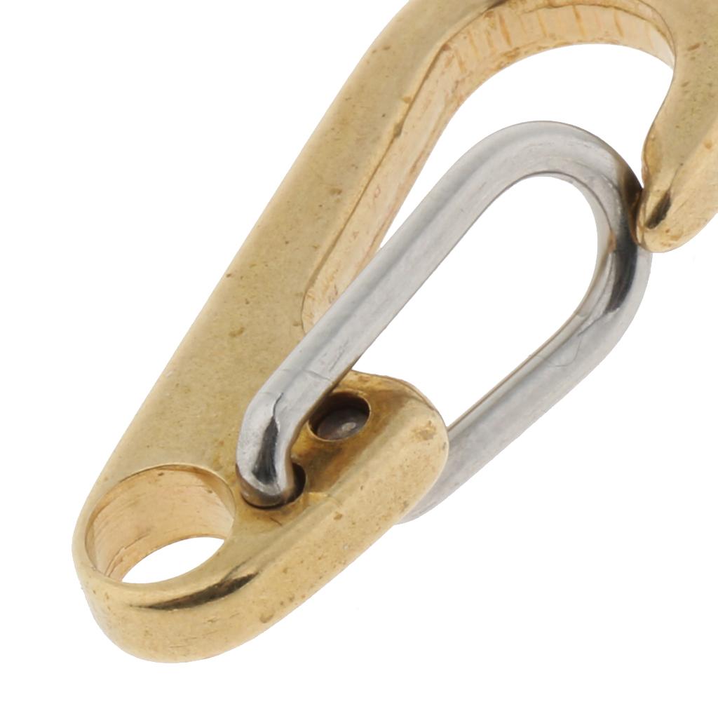 Quickdraw Spring Snap Clip Hook Key Carabiner Keychain Hanging Buckle Clasps