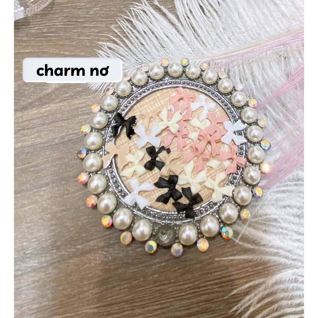 Charm nail - Bộ 25 charm nơ gắn móng tay xinh xắn