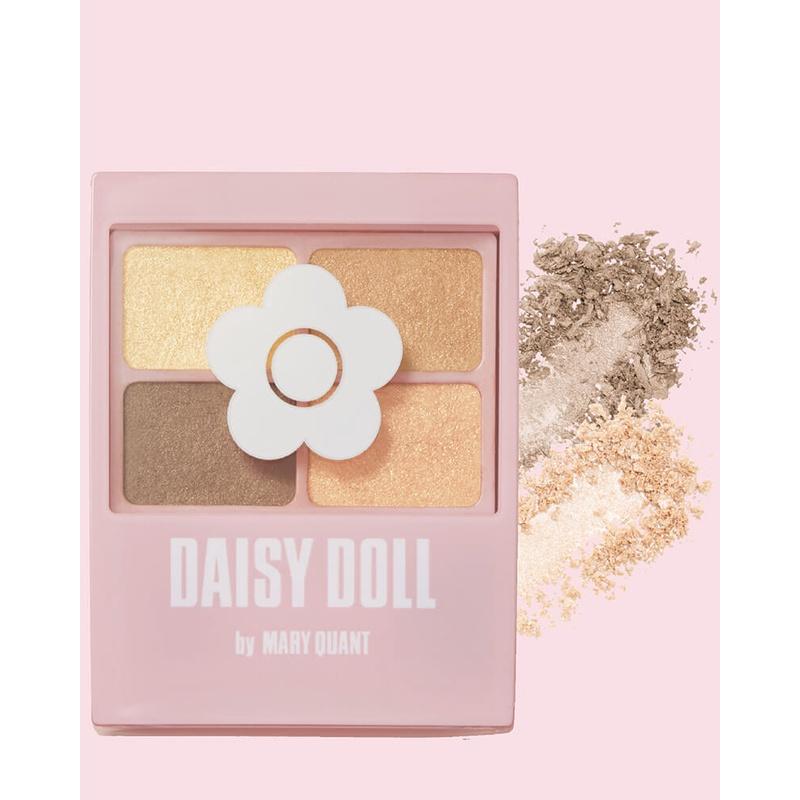 Bảng Phấn Mắt Daisy Doll By Mary Quant Nhật Bản Siêu Bền Màu Đa Chức Năng Phấn Má Hồng Bắt Sáng BR-01 Sand Brown 5.1g