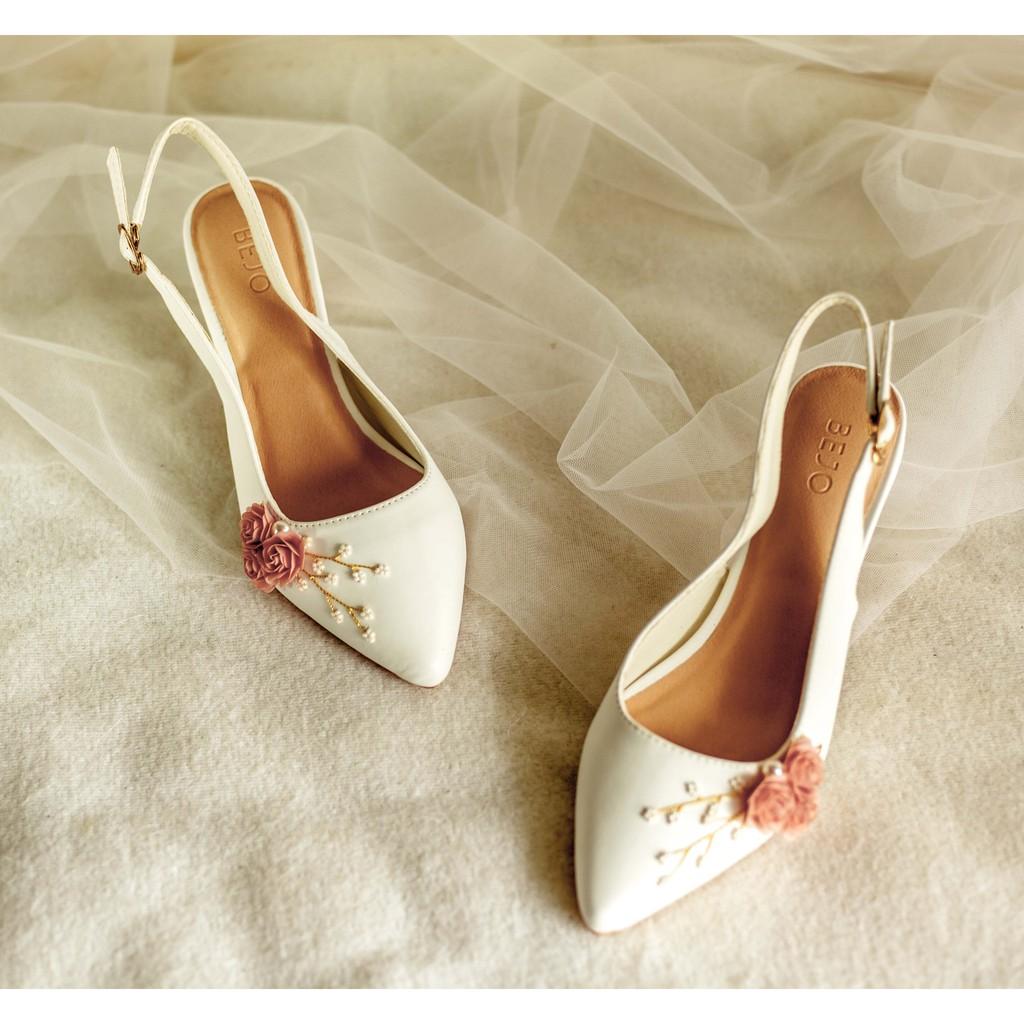 GIÀY CƯỚI - GIÀY CÔ DÂU BEJO H82 3HOA BABY - WEDDING SHOES