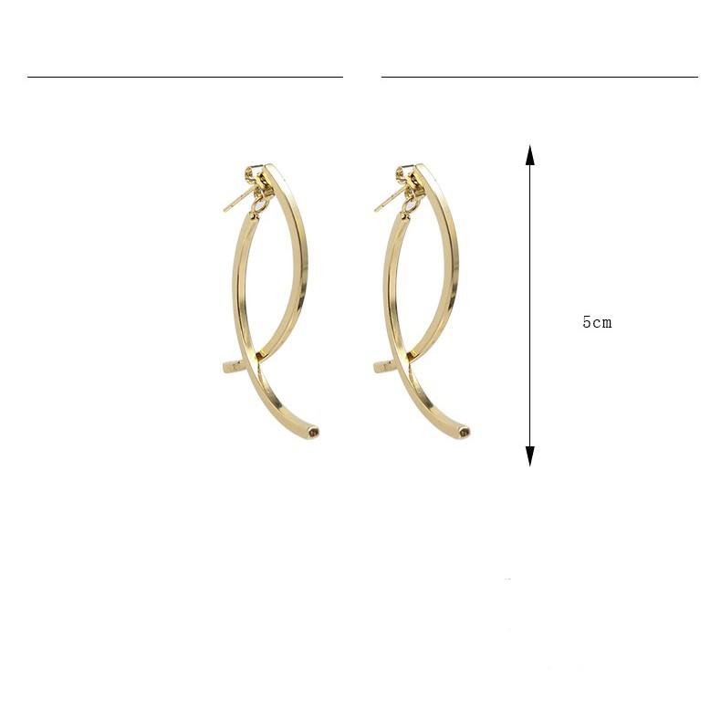 Bông tai thời trang dáng dài khí chất cao cấp theo phong cách hiện đại - E00002