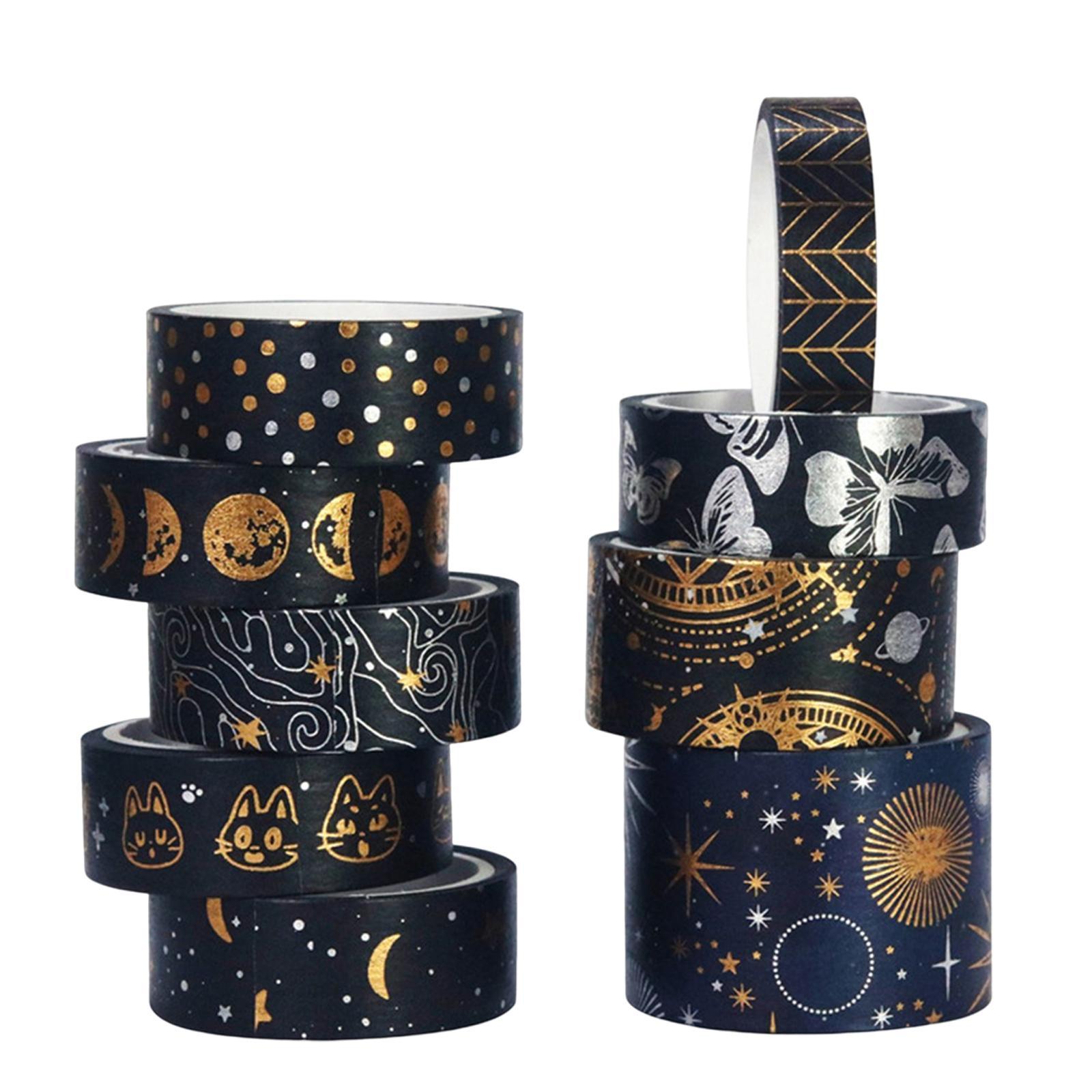 9Pcs Washi Tape Set Decorative Masking Tape for Planners DIY Craft Album