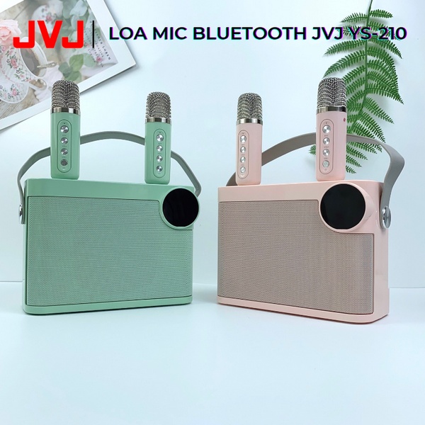 Loa Karaoke Bluetooth YS-210 Kèm 2 Micro Có Led