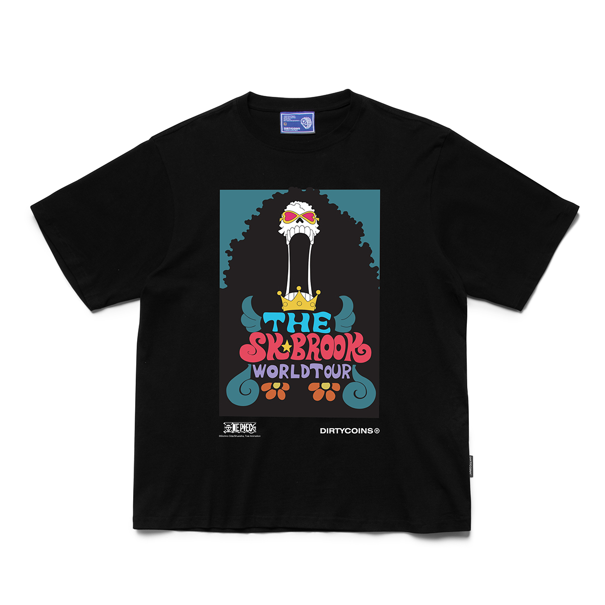 Áo thun DirtyCoins x One Piece Brook T-shirt - Black