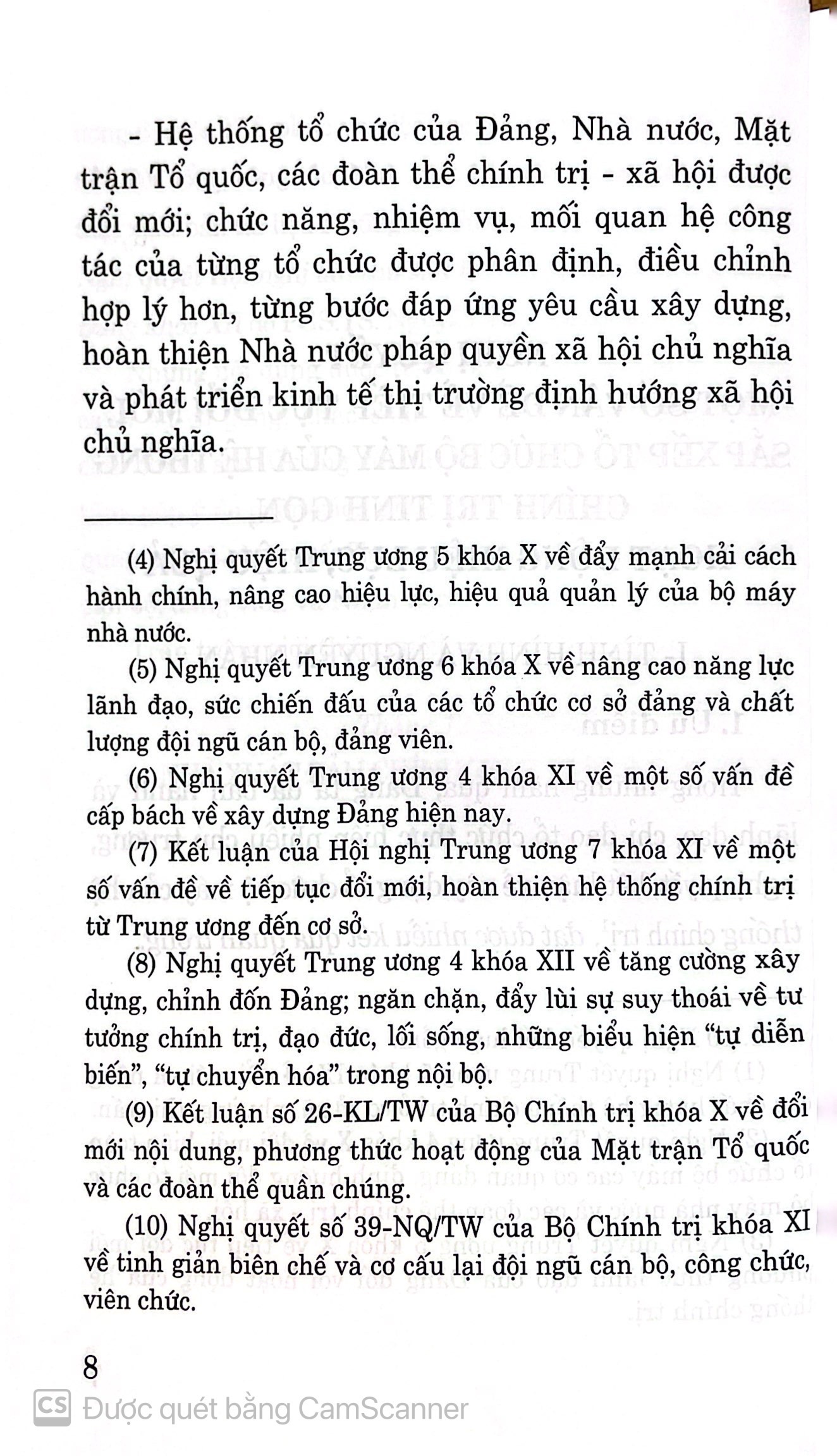 Những nội dung cơ bản và mới trong các nghị quyết hội nghị lần thứ sáu Ban chấp hành Trung ương khoá XII