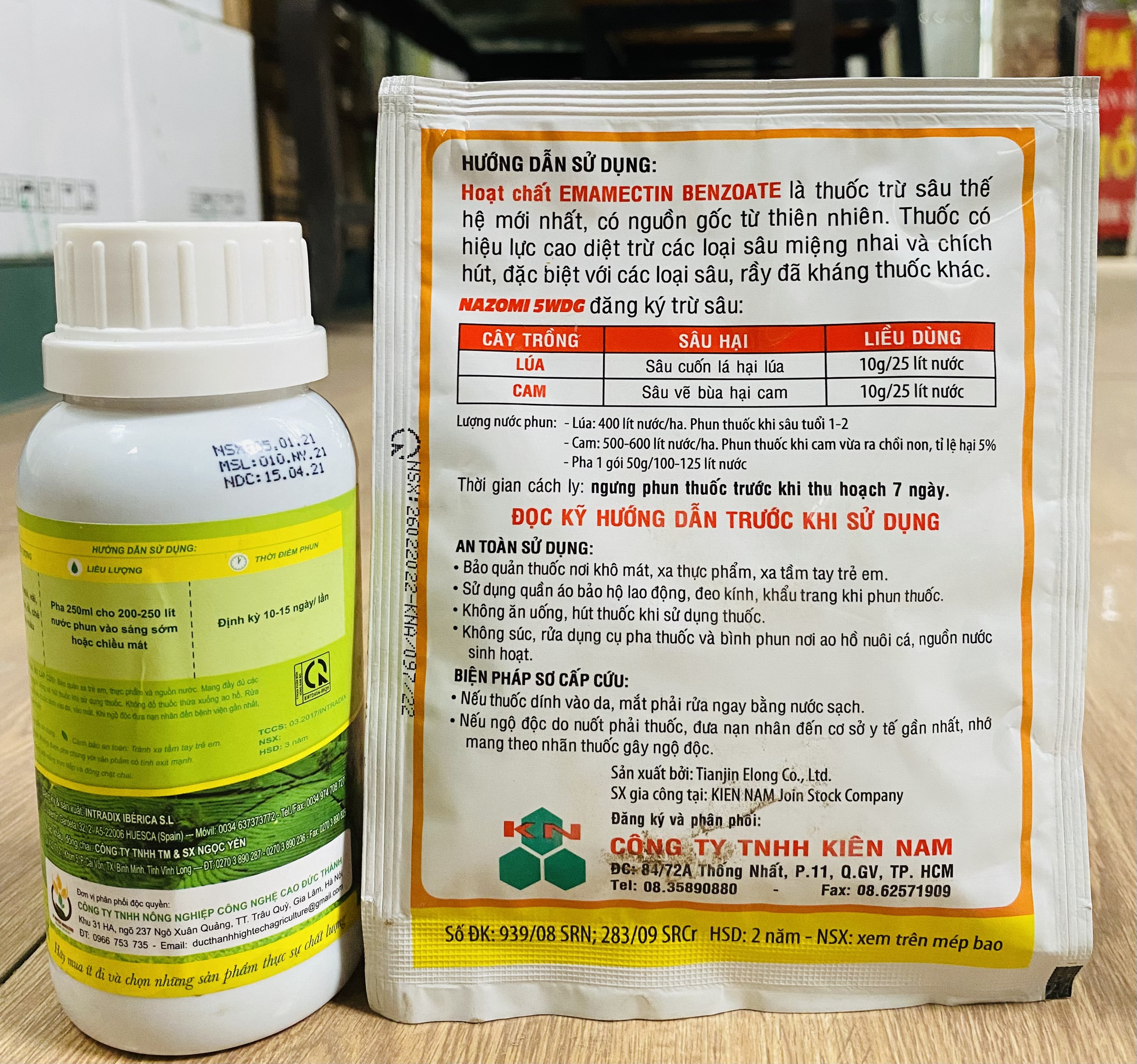 Combo trừ sâu NAZOMI 50g và phân bón lá ECO Plus 250ml - sạch sâu hại, kể cả loài đã kháng - Phát triển rễ, thân, lá, đậu quả