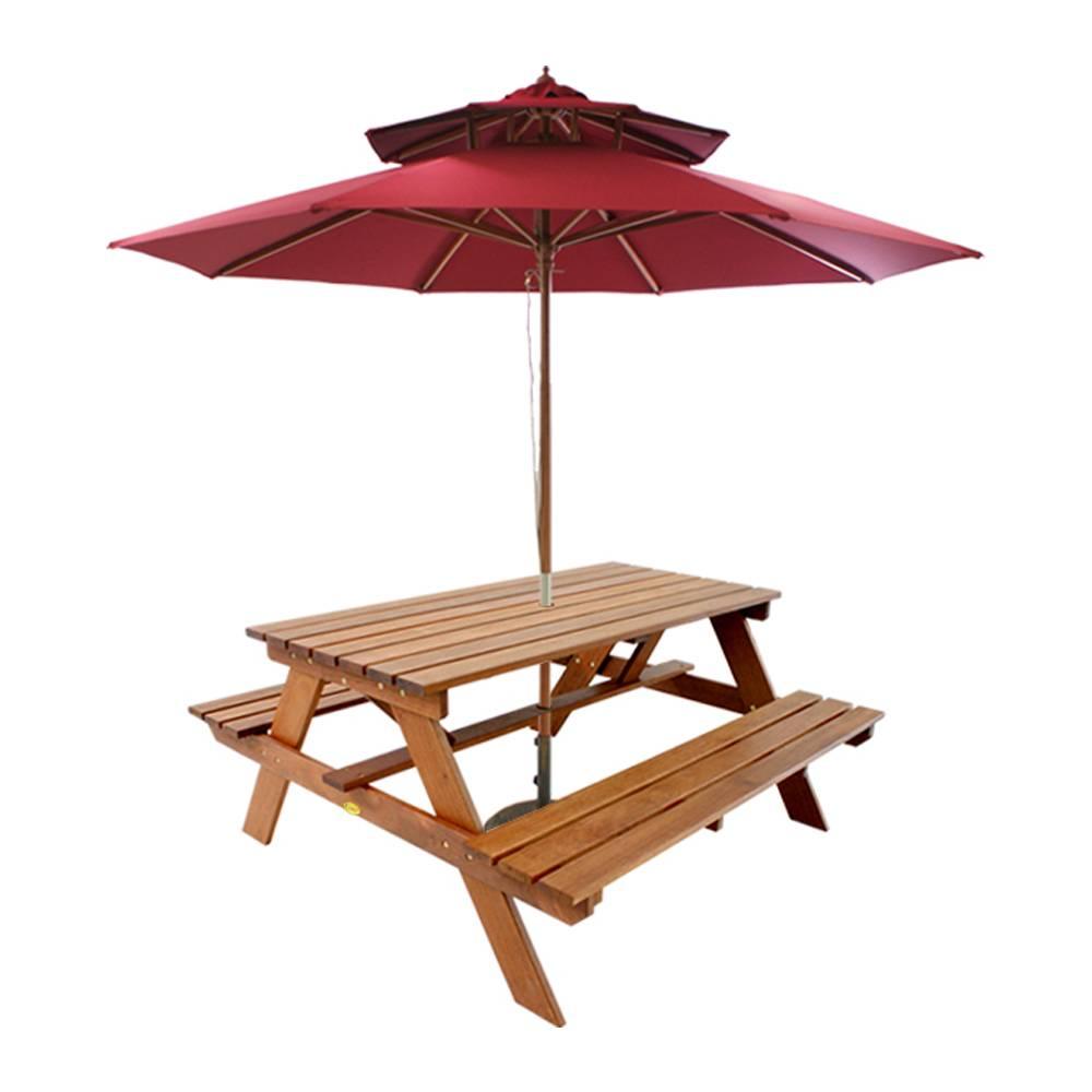 Bộ Bàn Ghế Pasir Bajak IBIE NT3012 (150 x 150 x 72 cm)