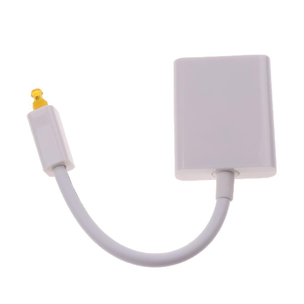 Splitter Optical Fiber SPDIF Duplicator Adapter For Toslink Digital Audio Cable For Adios 1 Pack White