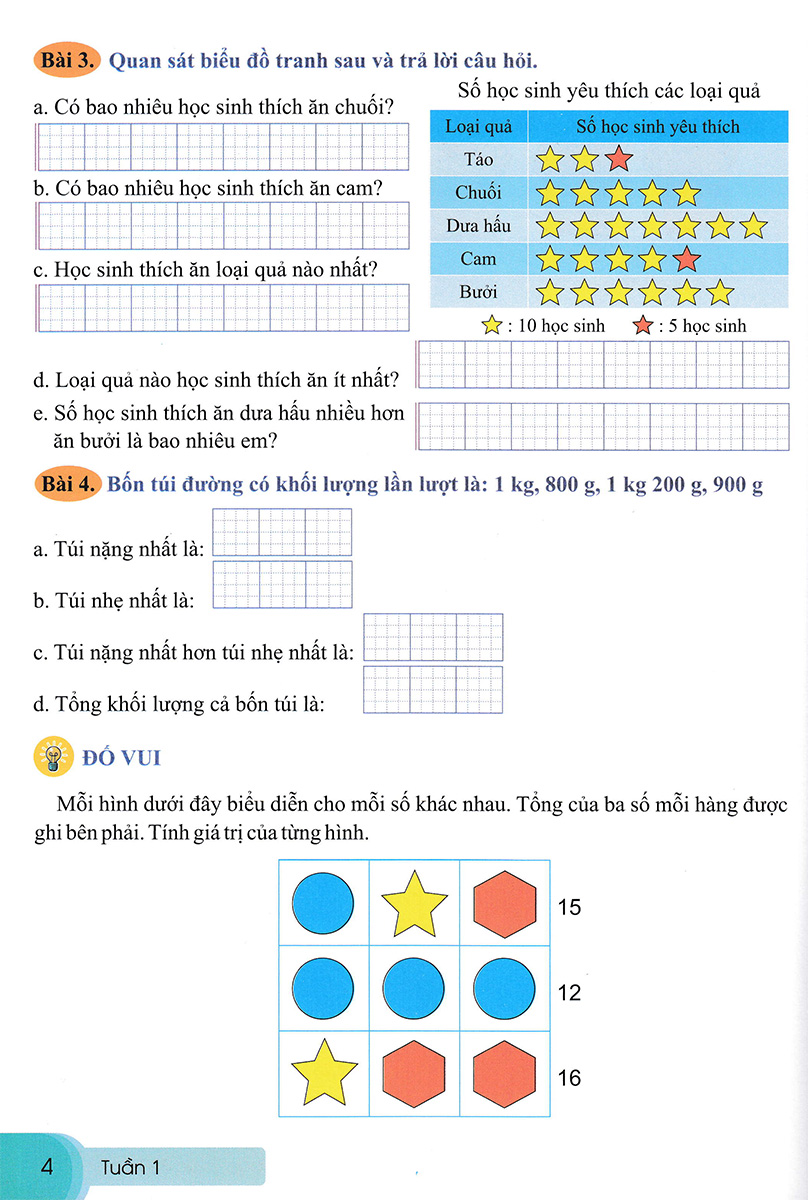 ND - Bài Tập Tuần Toán 4 - Tập 1