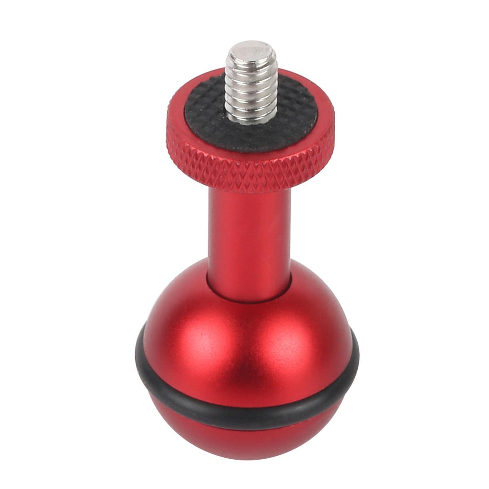 Camera Screw Mount Adapter Ball Head 1 4 inch Adapter Red