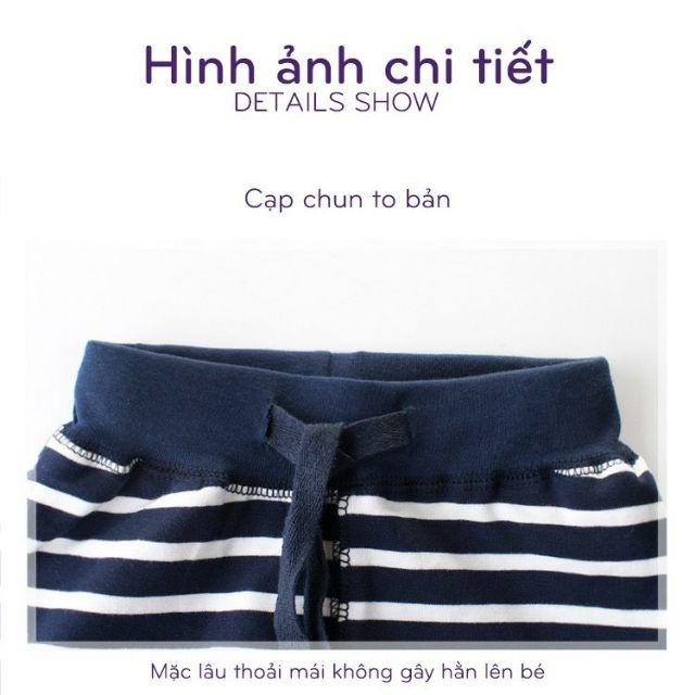 Quần short bé trai Kotokids quần thun cotton họa tiết kẻ cho bé