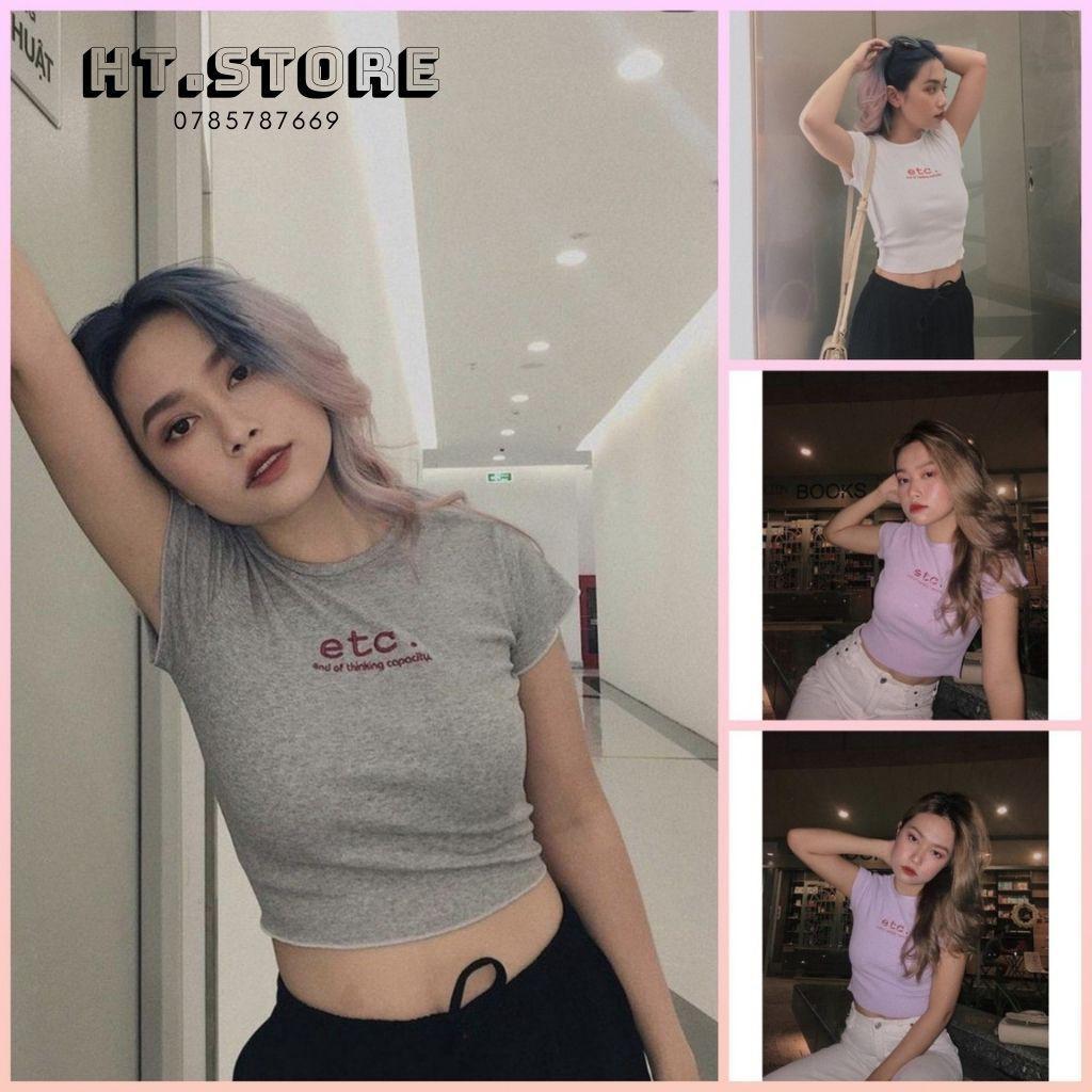 Áo Croptop Nữ ETC 3 Màu Siêu Hot