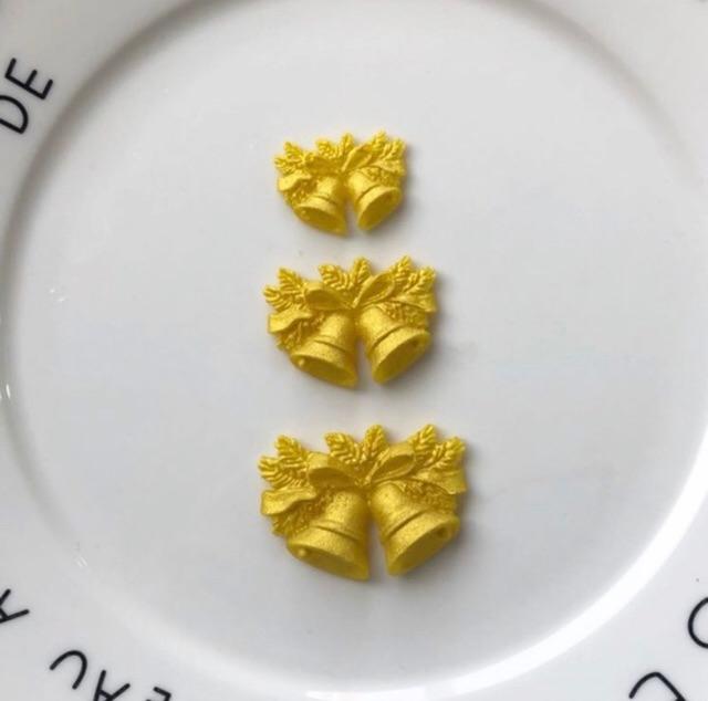 KHuôn silicon 3D hình 3 chuông xinh xắn