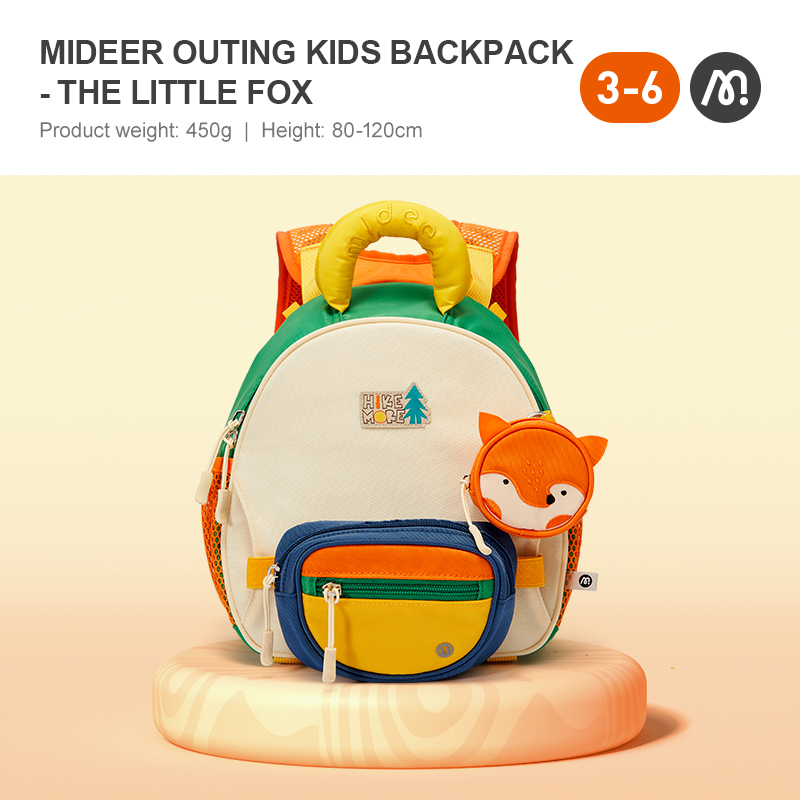 Balo mầm non siểu nhẹ cho bé mideer Outing Kids Backpack, Đồ chơi giáo dục cho bé 2,3,4,5,6 tuổi