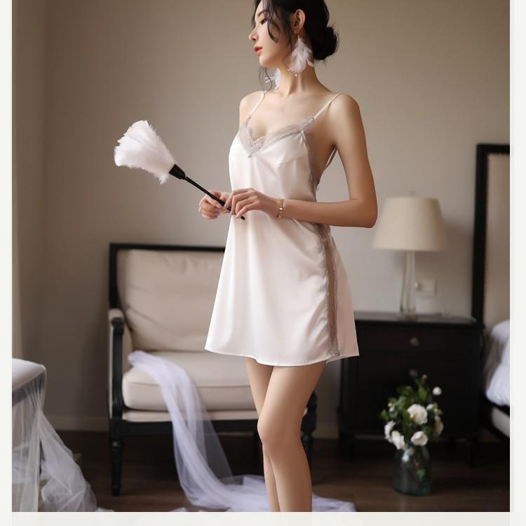 Váy ngủ sexy xẻ tà cao cấp - đầm ngủ gợi cảm B1035