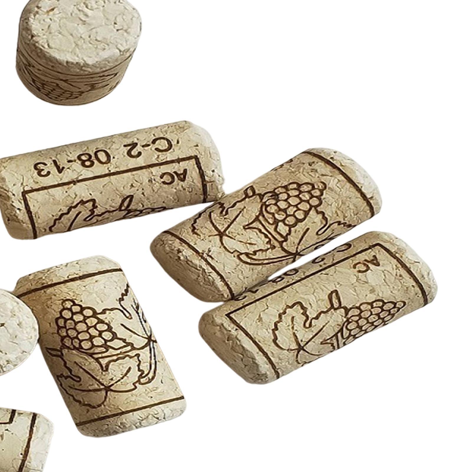 100Pcs Wooden Bottle Stopper Cork Plug Stoppers for Bottles