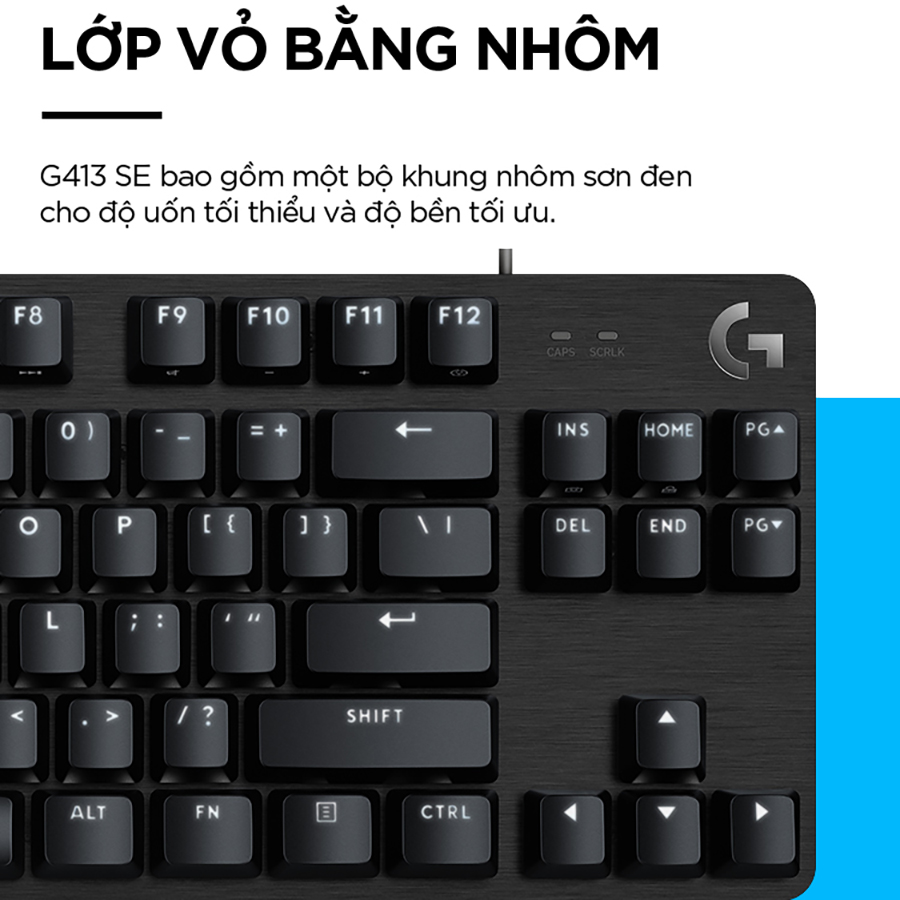 Bàn phím cơ game Logitech G413 TKL SE / G413 SE Full Size - Hàng chính hãng