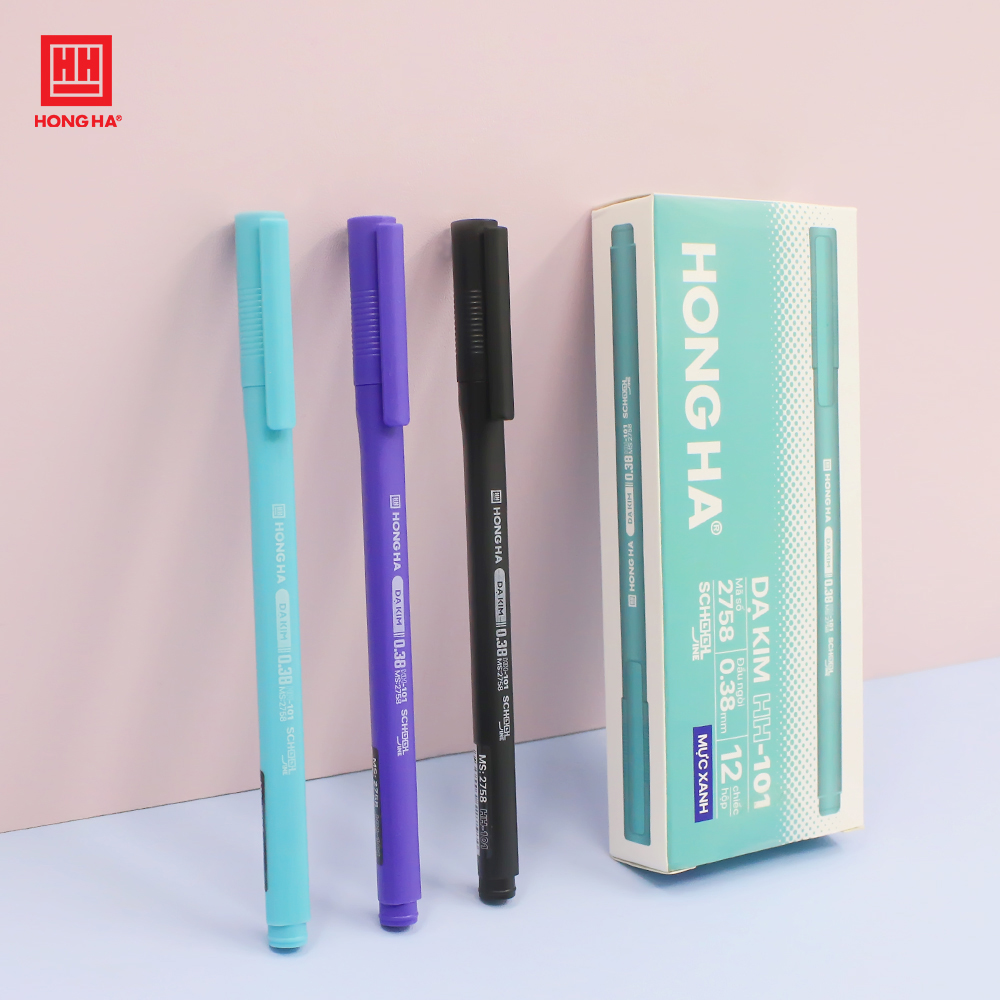 Bút dạ kim-HH-101 (Xanh, đen, tím) (0.38mm) - 2758