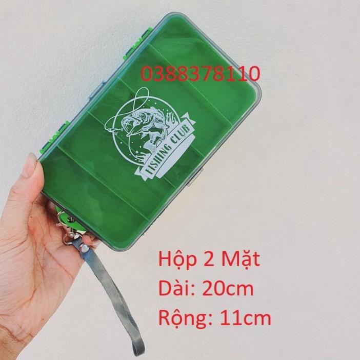 Sale to Hộp Đựng Đồ ,Hộp 2 Mặt Đựng Mồi Câu Và Phụ Kiện Câu Cá  - xả hàng tồn