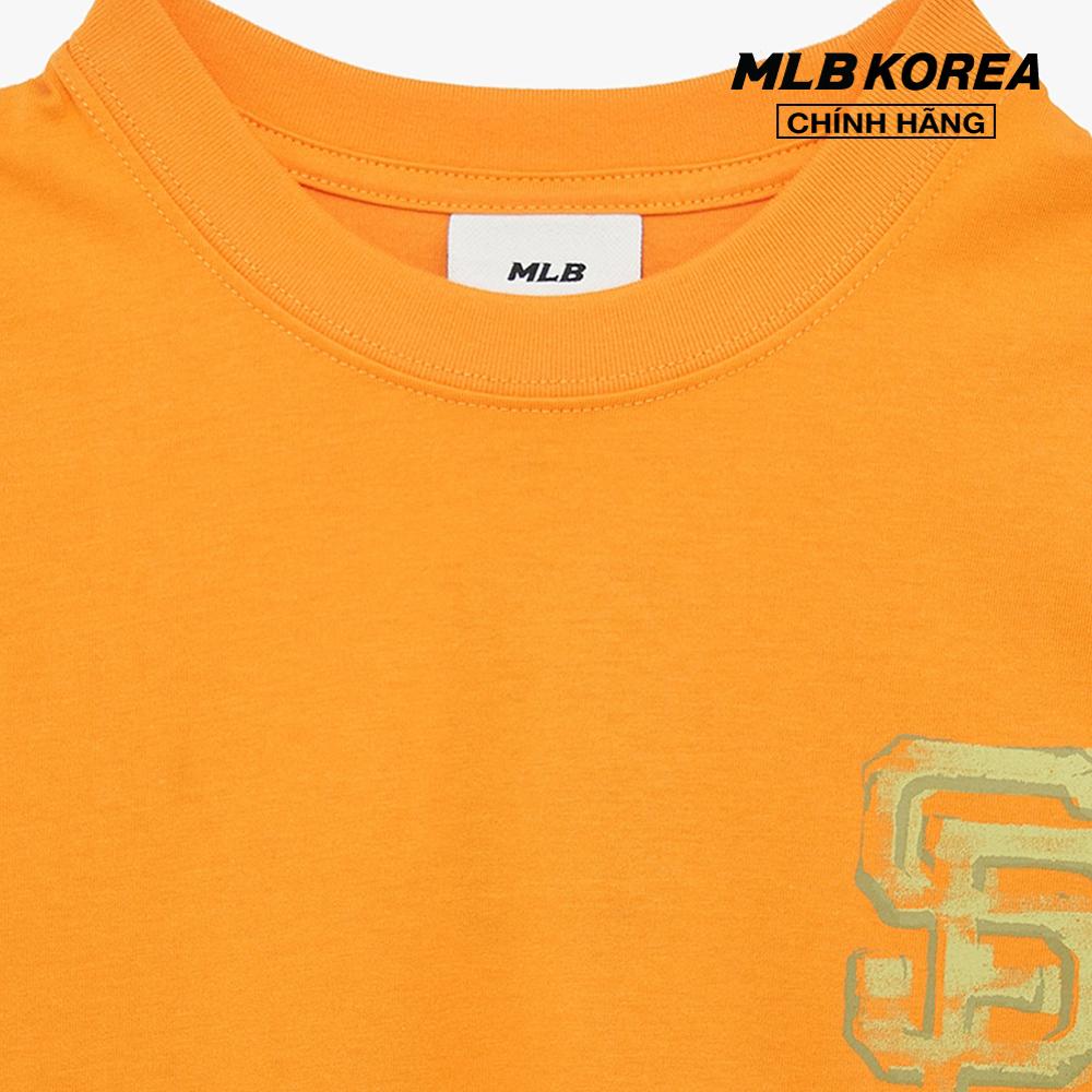 MLB - Áo thun unisex cổ tròn tay ngắn phối logo trẻ trung 3ATSL0233-14ORS