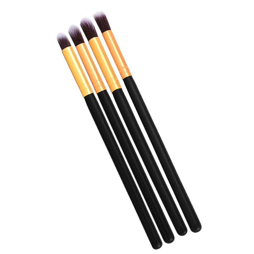 4 Pieces Cosmetic Eyeshadow Foundation Makeup Brushes Set