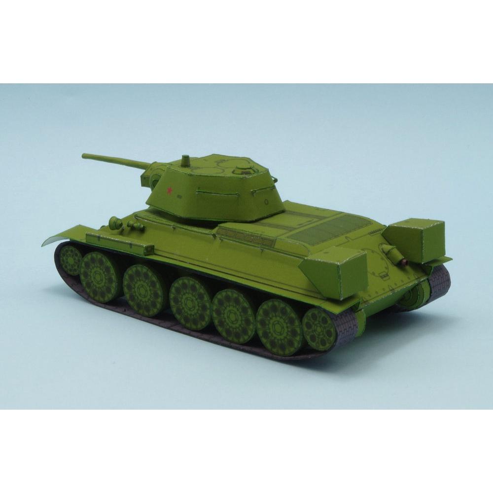 Mô hình giấy xe tank T-34-76 Model 1943 tỉ lệ 1/72