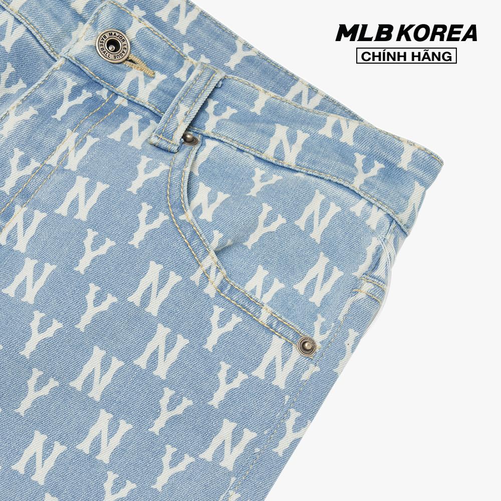 MLB - Quần jeans nữ phom skinny Monogram 3FDPM0521-50BLL