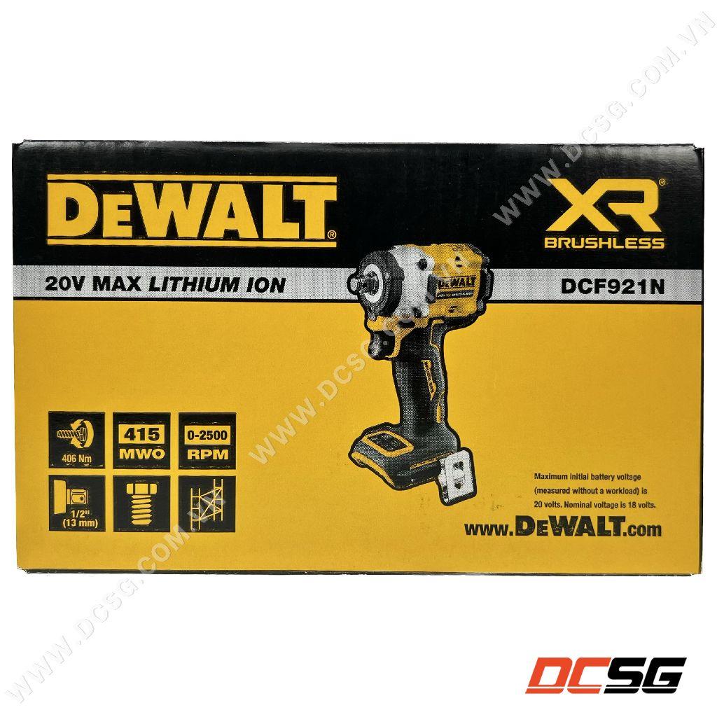Máy siết bu lông dòng ATOMIC 18V/ 20V MAX 1/2" DEWALT DCF921N-B1 | DCSG