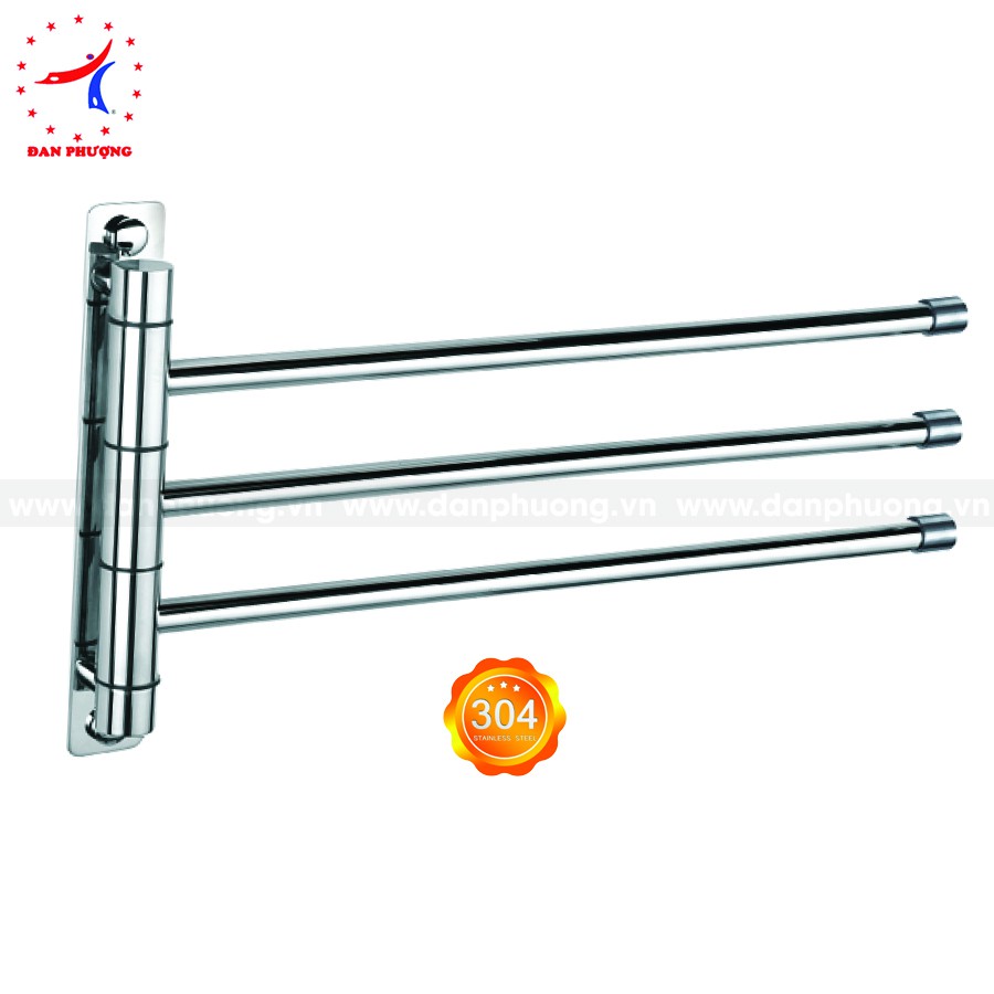 Thanh vắt khăn 3 chia inox 304 cao cấp - VN6807