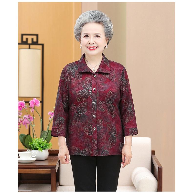 ÁO SƠ MI NGƯỜI GIÀ cao cấp co giãn, hàng sẵn,la bàng, A458