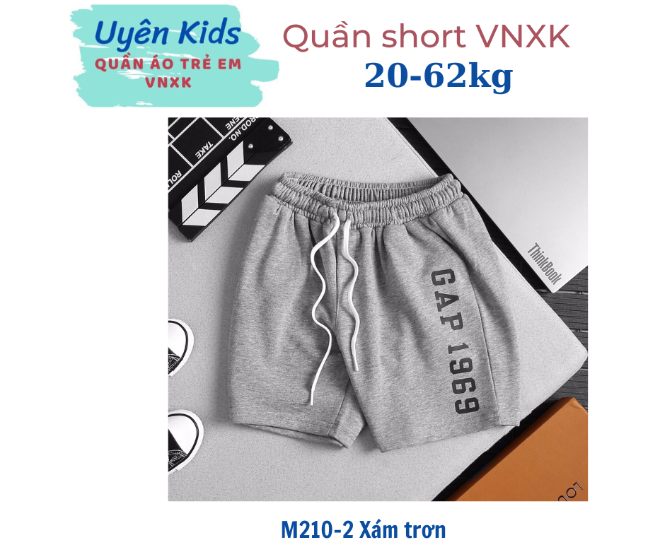 Quần short thun VNXK HM vải xuất da cá dày dặn co giãn