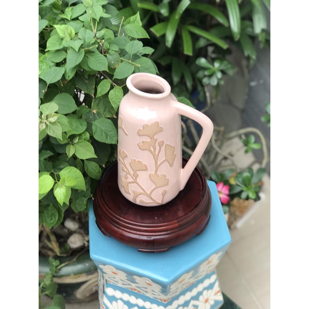 BÌNH HOA GỐM SỨ XUẤT KHẨU TRANG TRÍ DECOR BÌNH CẤM HOA XK06