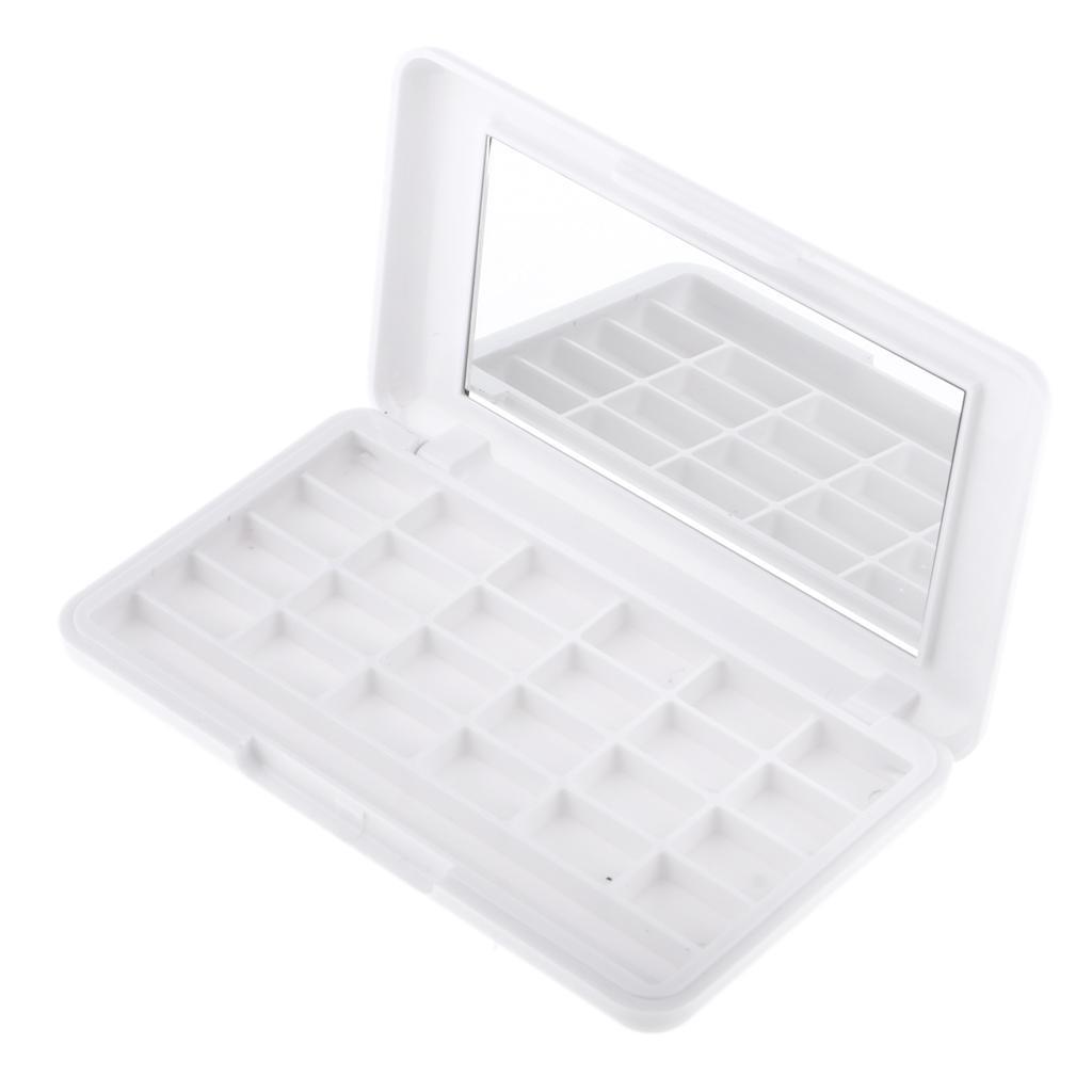 2pcs Makeup Palette Cosmetic Lipstick Blush Organizer Eyeshadow Storage Case