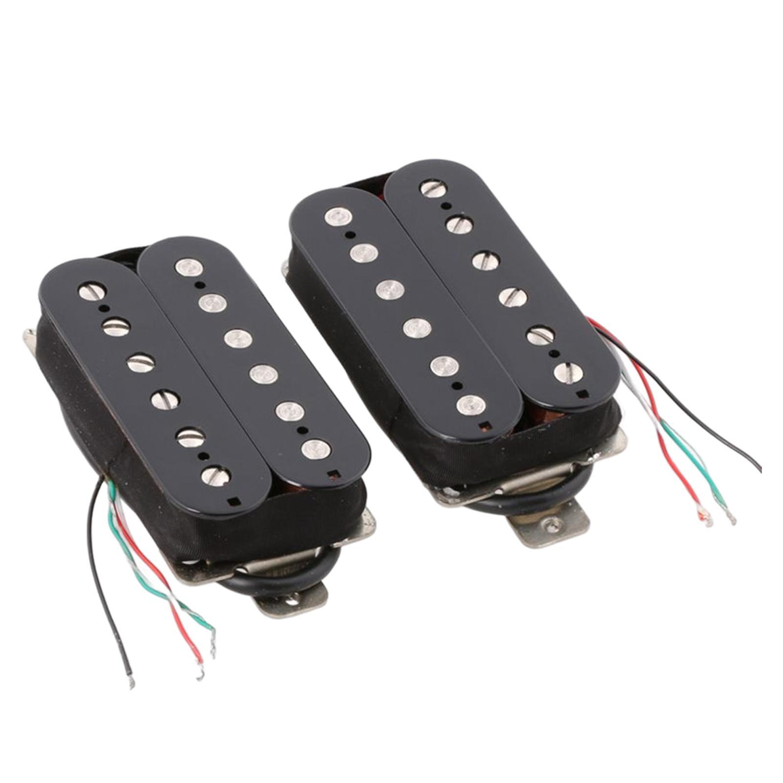 2 Pieces Guitar Pickup Double Coil Humbucker Low Noise for Electric Guitar