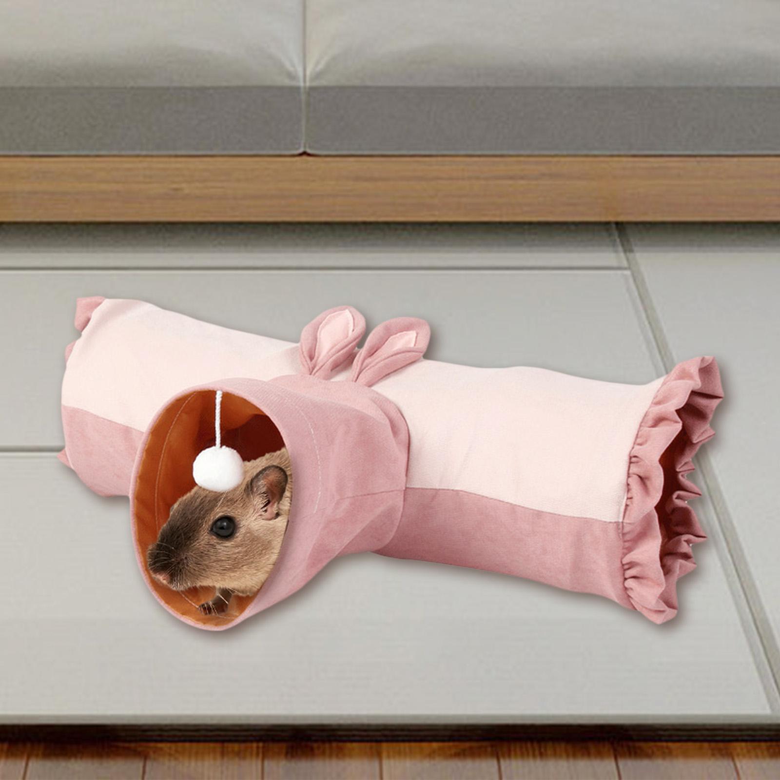 Guinea Tunnel Way Collapsible Play Toy Hideout for Hamster Rabbit