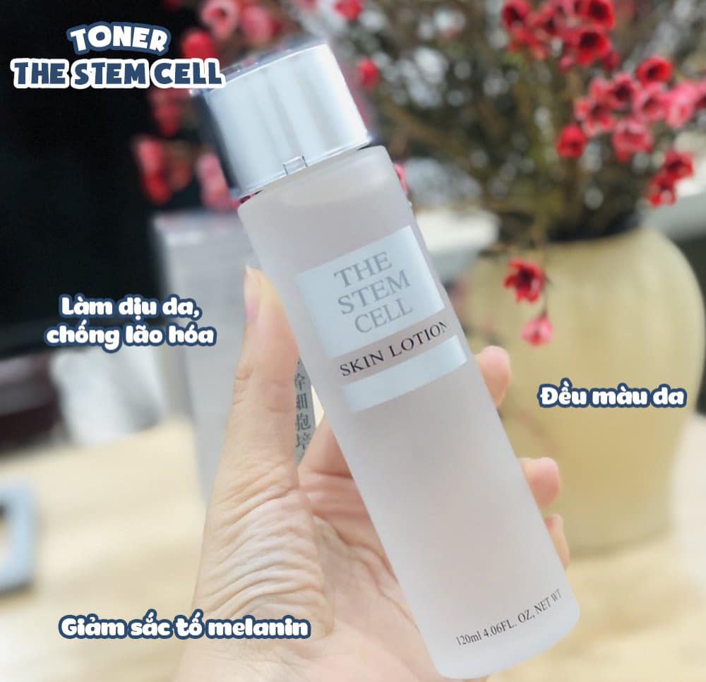 Nước hoa hồng tế bào gốc The Stem Cell Skin Lotion Nhật Bản 120ml, toner stemcell Nhật Bản